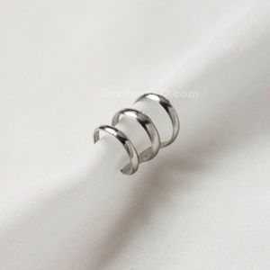 🔥 Silver Triple Ear Cuff